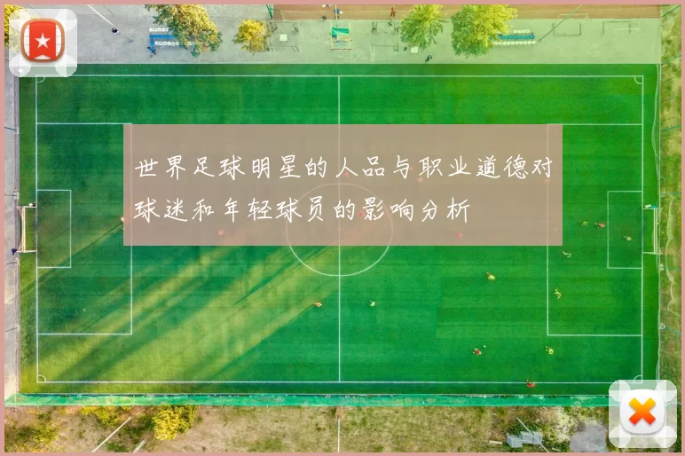 世界足球明星的人品与职业道德对球迷和年轻球员的影响分析