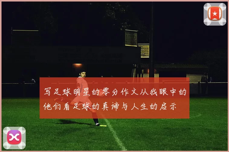 写足球明星的零分作文从我眼中的他们看足球的真谛与人生的启示