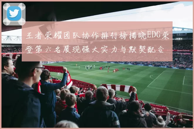 王者荣耀团队协作排行榜揭晓EDG荣登第六名展现强大实力与默契配合
